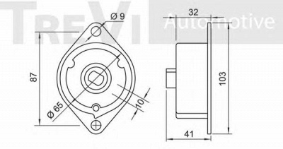 TREVI AUTOMOTIVE ta1343 -  Натяжитель ремня, клиновой зубча